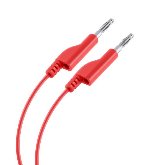 BANANA PLUG A BANANA PLUG ROJO 1MT